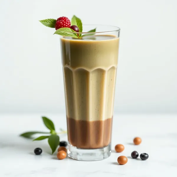 Tropical Spirulina Hazelnut Milk Smoothie