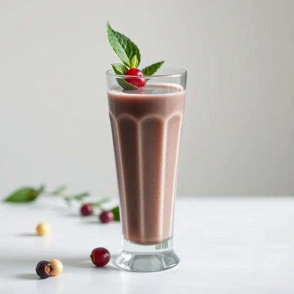 Smoothie de Leite de Macadamia e Spirulina Tropical