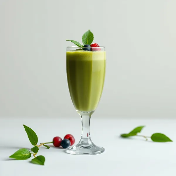 Smoothie de Thé Matcha et Spiruline Tropical