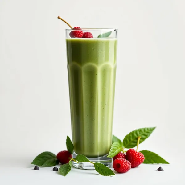 Batido Tropical de Spirulina e Leite de Arroz