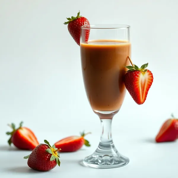 Smoothie de Café Froid aux Fraises Tropicales