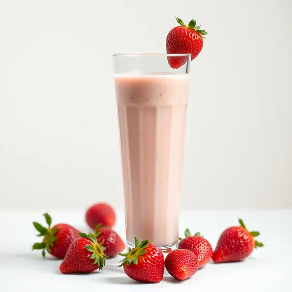 Smoothie Tropical de Morango e Avelã