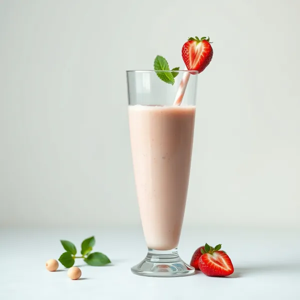 Smoothie al Latte di Macadamia e Fragola Tropicale