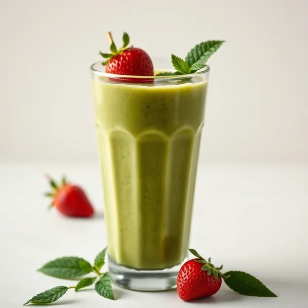 Tropical Strawberry Matcha Tea Smoothie