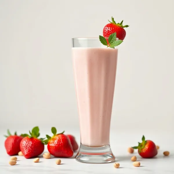 Batido Tropical de Fresa y Pistacho