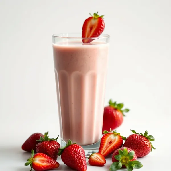 Smoothie à la Fraise Tropicale avec Lait d'Épeautre
