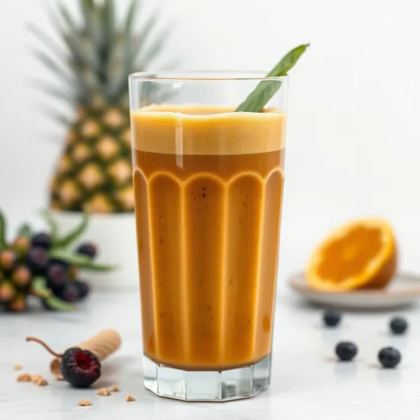 Tropical Turmeric Cold Brew Coffee Smoothie