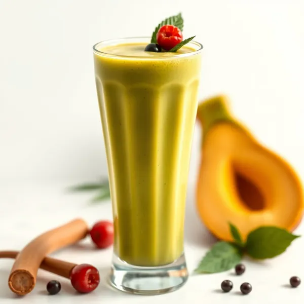 Batido de Té Matcha y Cúrcuma Tropical