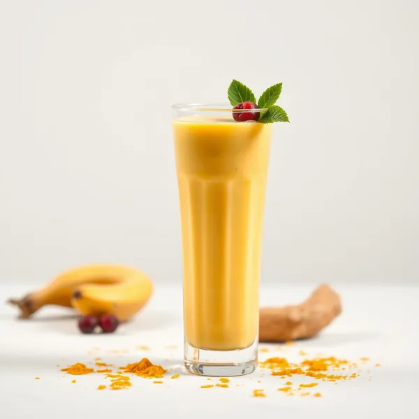 Smoothie au Lait d'Épeautre et Curcuma Tropical