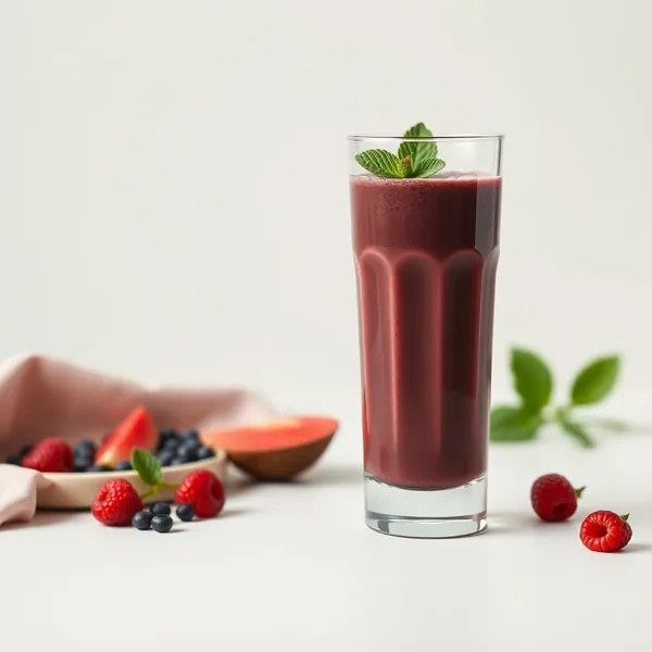 Smoothie Vegano di Açaí con Caffè Freddo