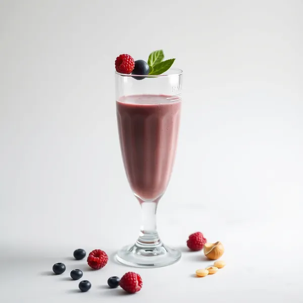 Smoothie Vegano de Açaí e Leite de Macadâmia