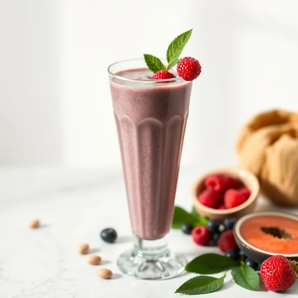 Batido Vegano de Acai y Leche de Pistacho