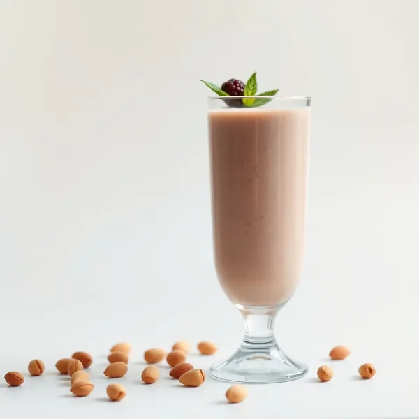 Smoothie Vegano de Manteiga de Amêndoa e Leite de Pistache