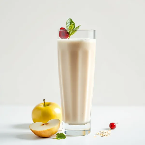 Smoothie Vegano de Maçã e Leite de Aveia