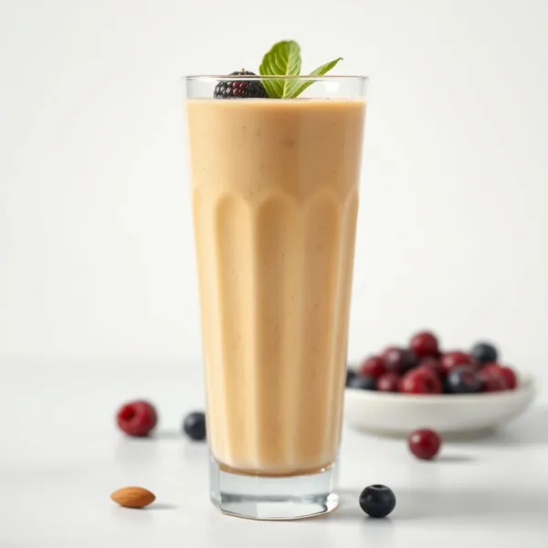 Smoothie Végane d'Avocat, Amande et Lait de Coco