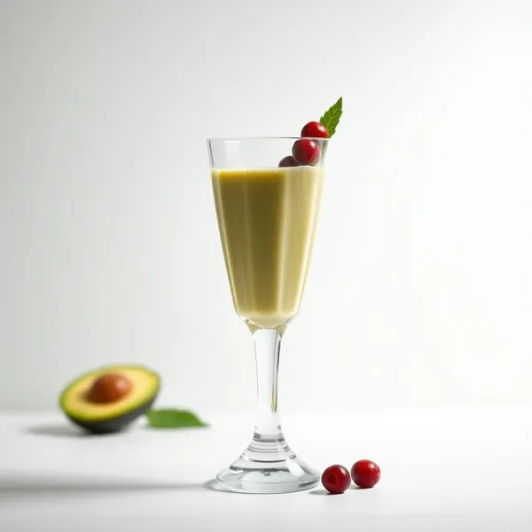 Smoothie Végane d'Avocat et Lait de Chanvre
