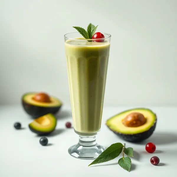 Smoothie Vegan à l'Avocat et au Thé Matcha