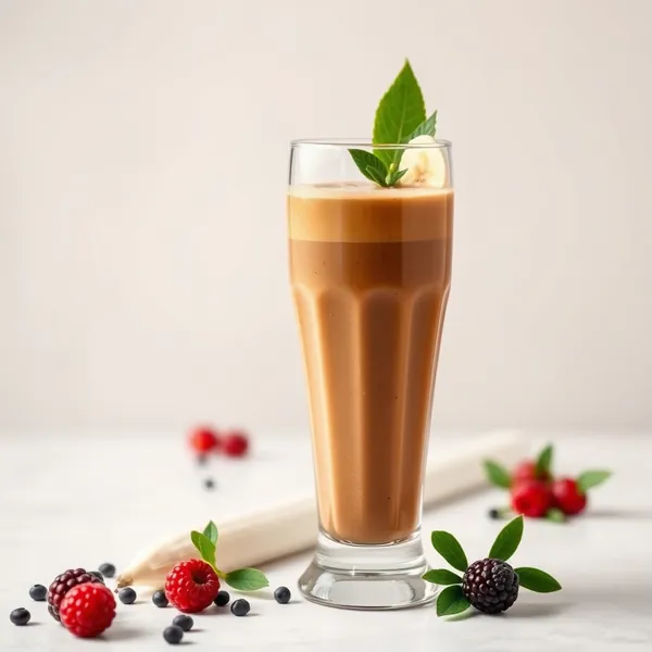 Smoothie Végane à la Banane et au Café Froid