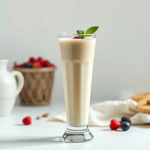 Vegan Bananen-Reis-Milch-Smoothie