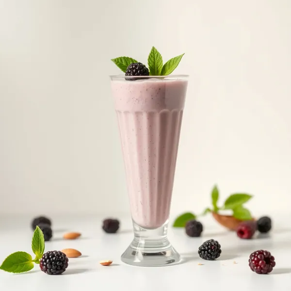 Vegan Blackberry Almond Coconut Milk Smoothie