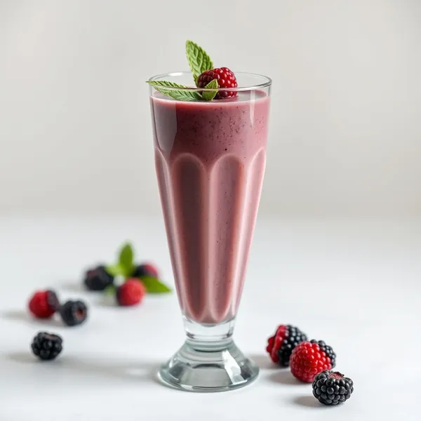Smoothie Vegan de Mûres et Lait de Cajou