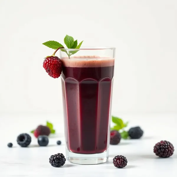 Smoothie au Café Froid aux Mûres Vegans