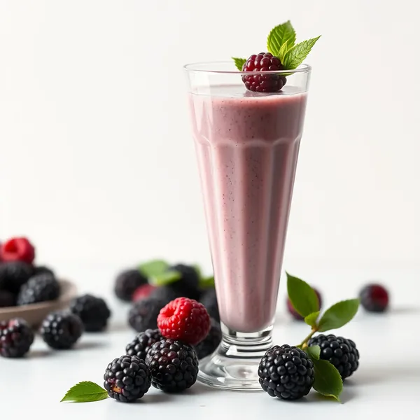 Smoothie Vegan de Kéfir de Mûres