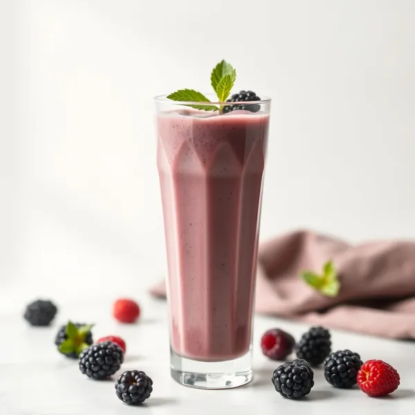 Vegan Blackberry Spelt Milk Smoothie