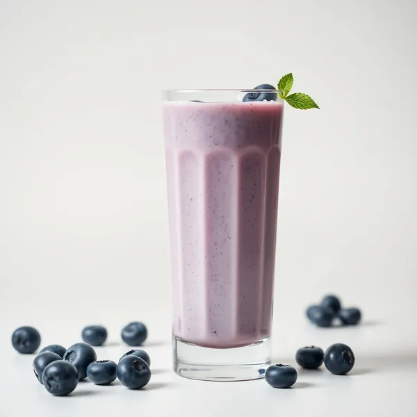Smoothie Vegano de Arroz e Mirtilo