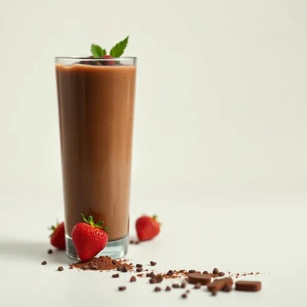 Smoothie au Cacao en Poudre et Eau de Coco Végane