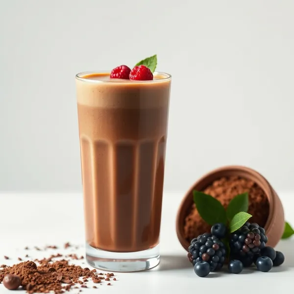 Smoothie de Cacau em Pó Frio e Vegano