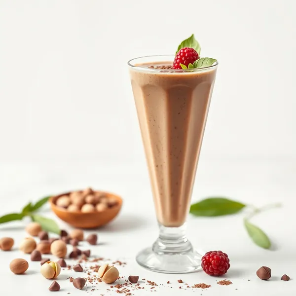 Smoothie de Cacau em Pó Vegan e Leite de Pistache