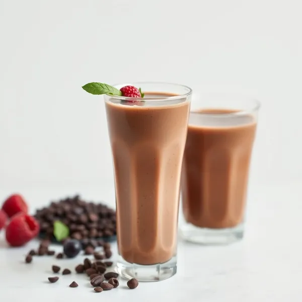 Batido de Cacau em Pó e Leite de Soja Vegano