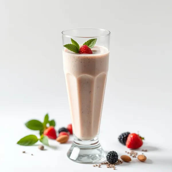 Smoothie Végane aux Graines de Chia et au Lait d'Amande