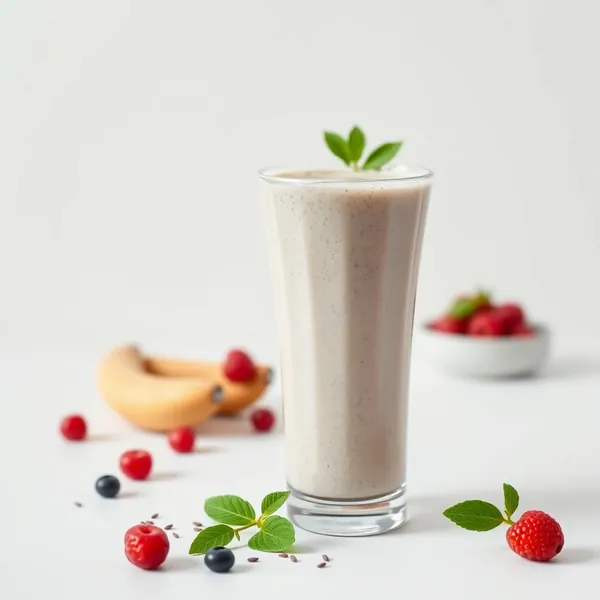 Smoothie Végane aux Graines de Chia et au Lait de Cajou