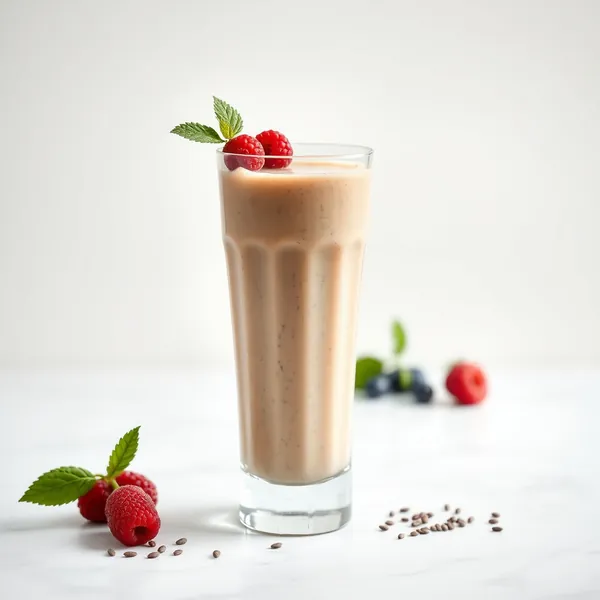 Vegan Chia Seed Hemp Milk Smoothie