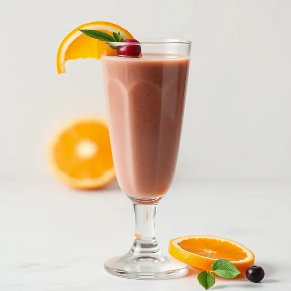 Vegan Chia Samen Orange Saft Smoothie