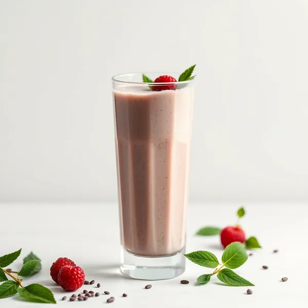 Vegan Chia Seed Soy Milk Smoothie