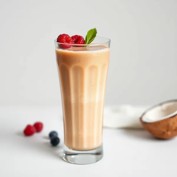 Vegan Kokos Kaltbrüh Kaffee Smoothie