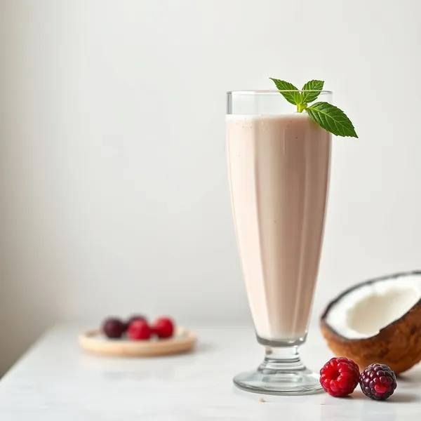 Smoothie Vegan au Lait de Coco et Noisettes