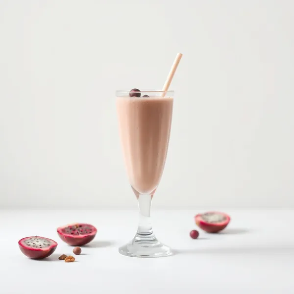 Vegan Dragonfruit Hazelnut Milk Smoothie