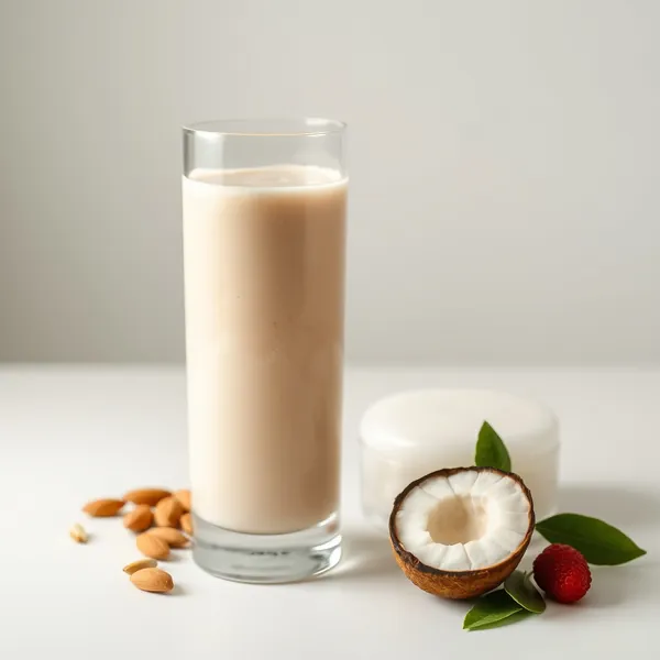 Smoothie Vegano di Zenzero, Mandorla e Latte di Cocco