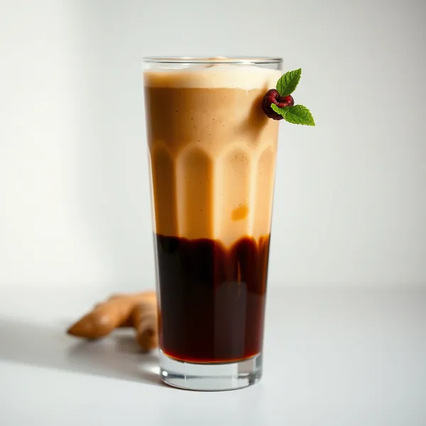 Smoothie de Café Frio com Gengibre Vegano