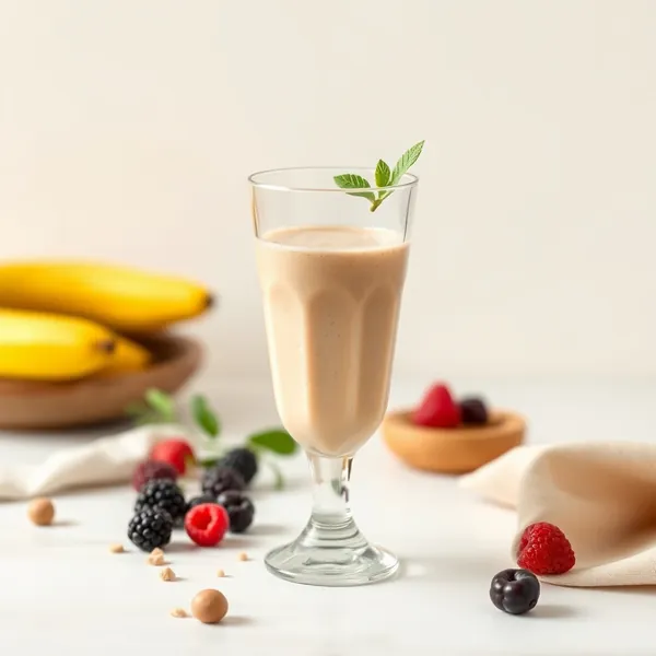 Vegan Ginger Hazelnut Milk Smoothie