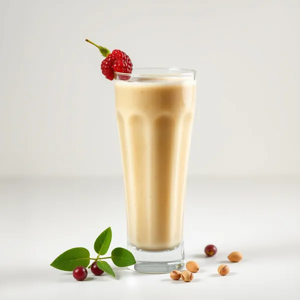 Vegan Ingwer Pistazien Milch Smoothie
