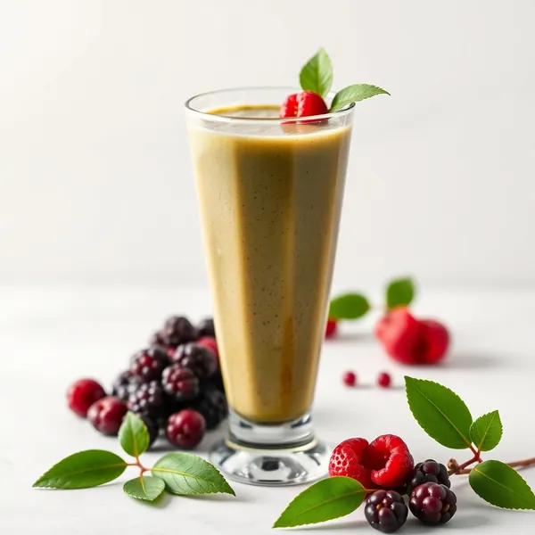 Smoothie Végétalien aux Baies de Goji et Thé Matcha