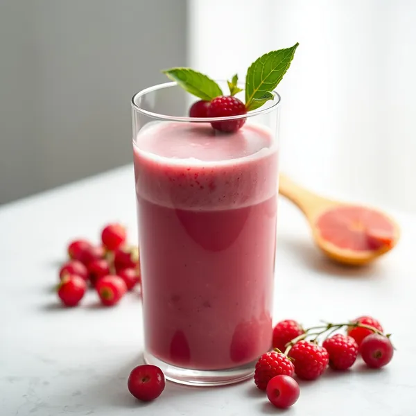 Smoothie Vegano de Baga de Goji e Leite de Arroz