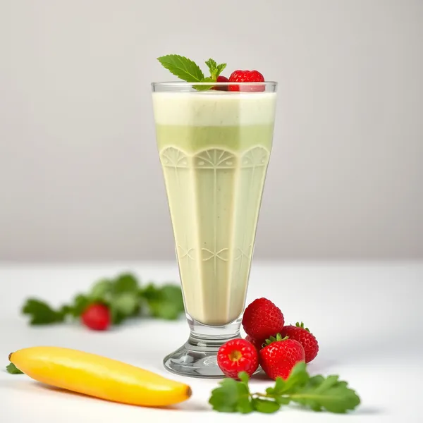 Smoothie Vegan de Chou Frisé et Lait de Cannabis