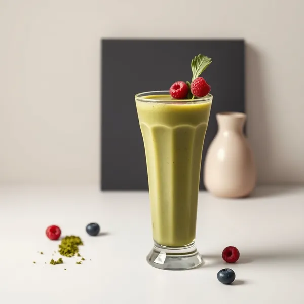 Smoothie Vegano de Couve e Matcha