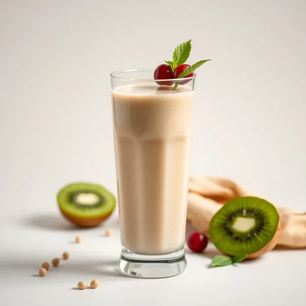 Smoothie Vegano de Kiwi e Leite de Ervilha